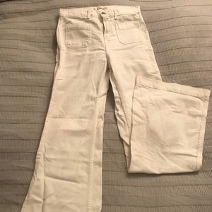 J Brand: White Wide Leg Jeans